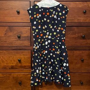 Kate spade New York Navy Bottom Silk Dress